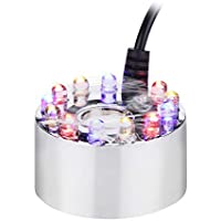 Huatuo que Cambia de Color 12 Luces LED Mist Maker Fuente de Agua Estanque Fogger Humidificador de Aire Atomizador con…
